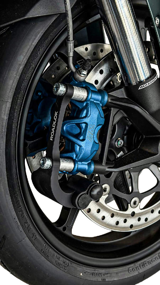 RoadLok XRA Eurosport 100 mm BMW/HD, right — black